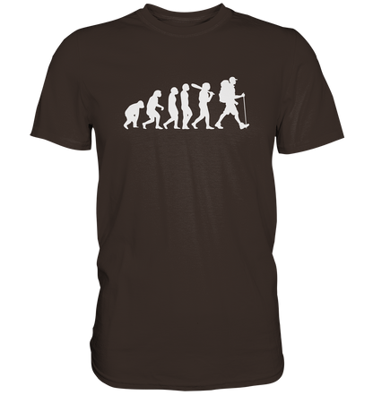 Wanderer - Die Evolution des Menschen - Premium unisex Shirt