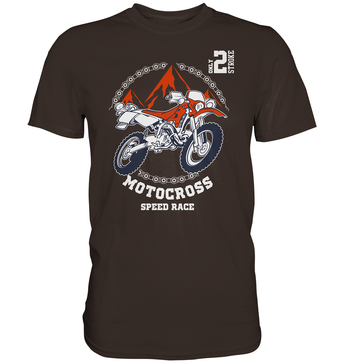 Motocross speedrace für die Schotterfans - Premium unisex Shirt