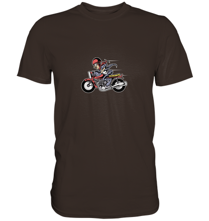Caferacer Cartoon - Premium Unisex Shirt - mehrere Farben