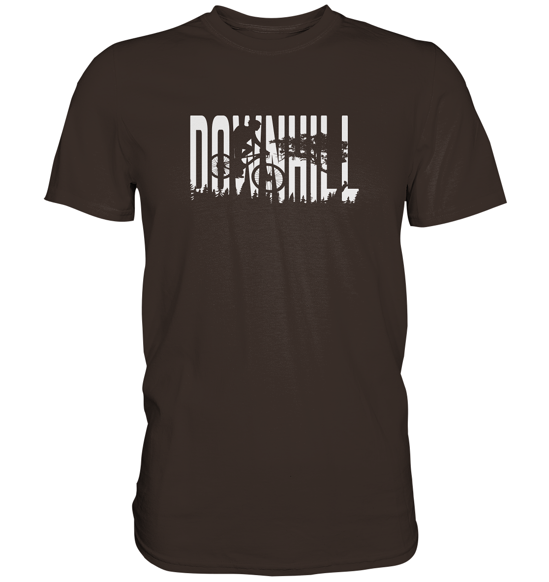 Downhill Motiv einfarbig - Premium unisex Shirt