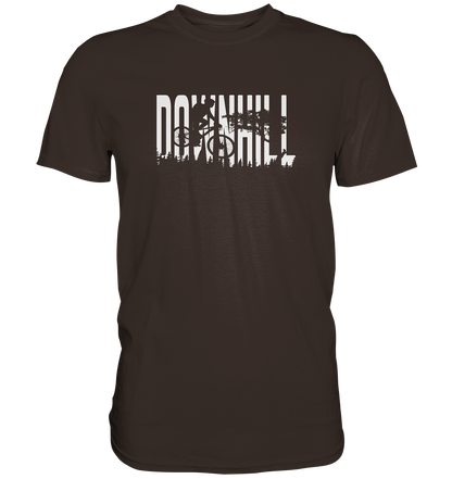 Downhill Motiv einfarbig - Premium unisex Shirt