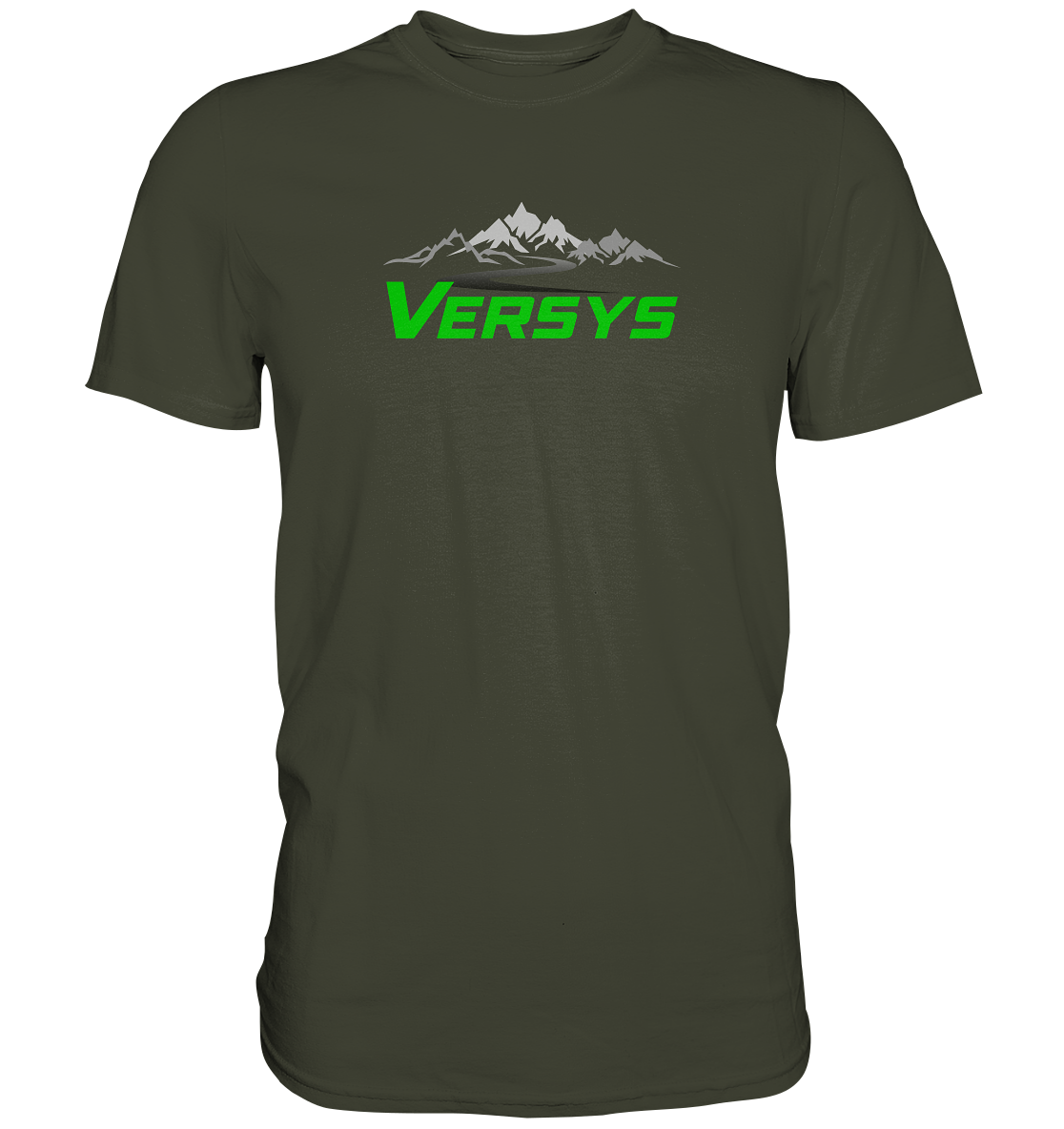Versys mit Landschaft - dunkle shirts - Premium unisex Shirt