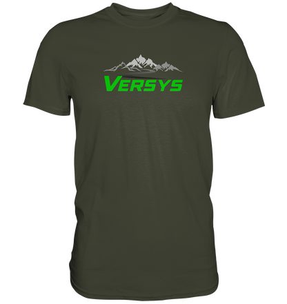 Versys mit Landschaft - dunkle shirts - Premium unisex Shirt