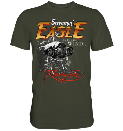 Screamin eagle, running free - Premium unisex Shirt