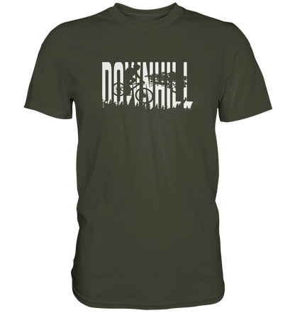 Downhill Motiv einfarbig - Premium unisex Shirt