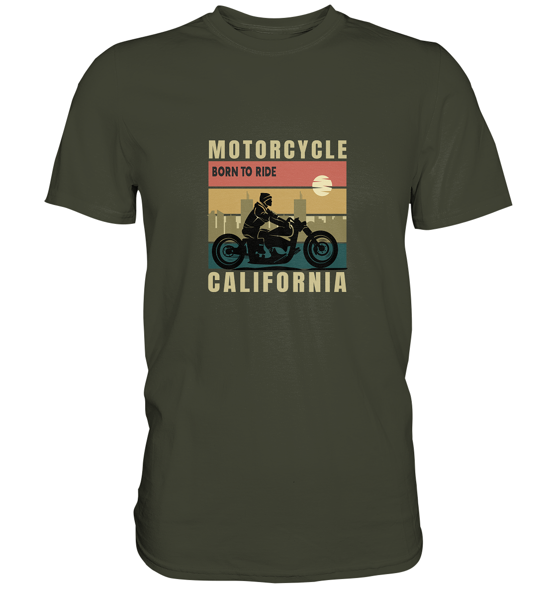 Motorcycle California - Born to ride - Premium Unisex Shirt