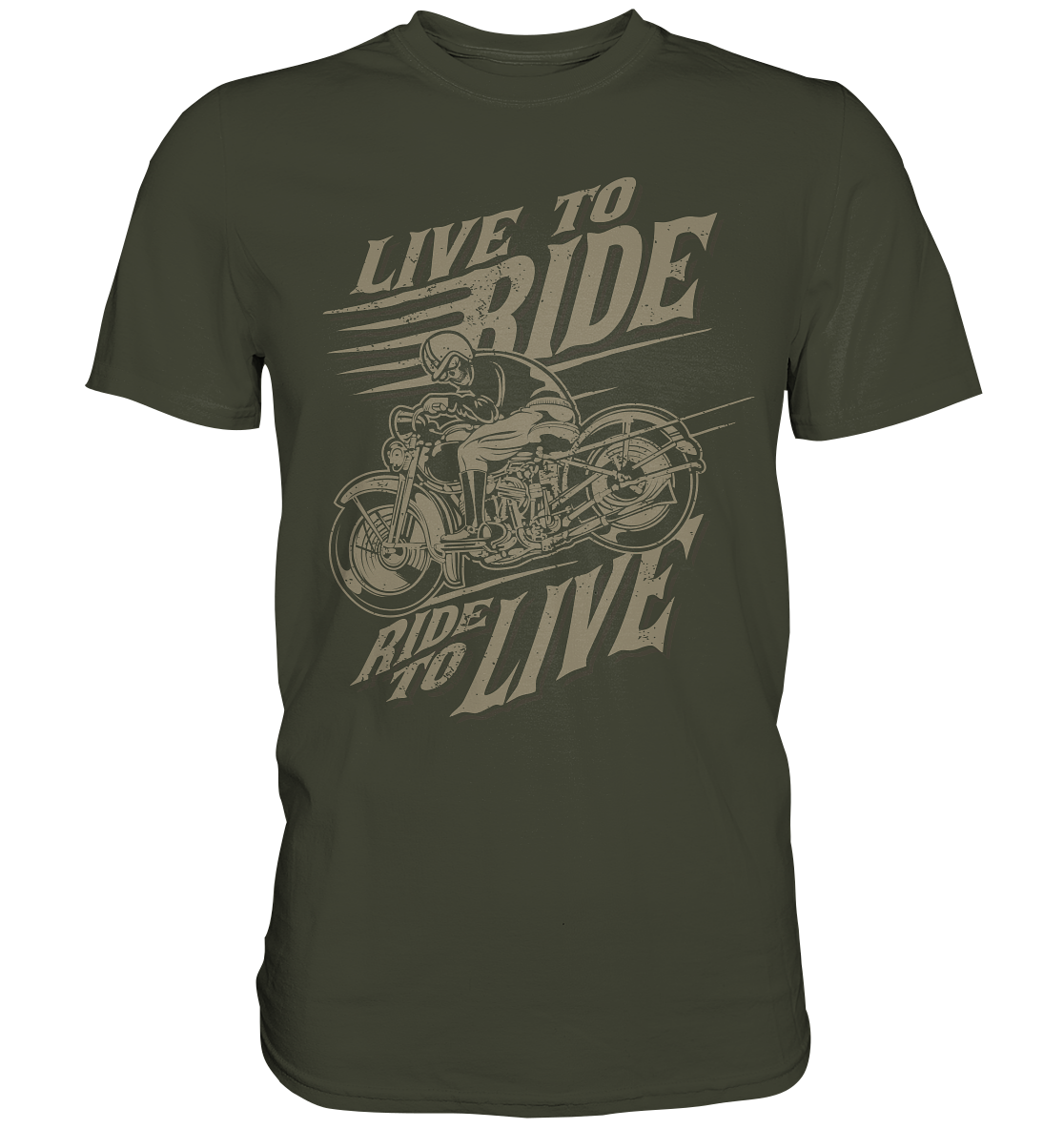 Live to ride, ride to live (vintage) - Premium unisex Shirt