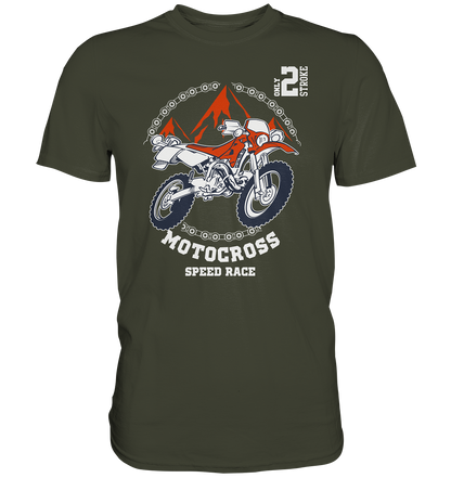 Motocross speedrace für die Schotterfans - Premium unisex Shirt