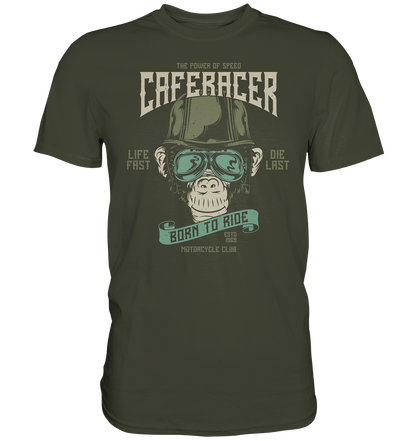 Affenkopf "Born to ride caferacer" - Premium unisex Shirt