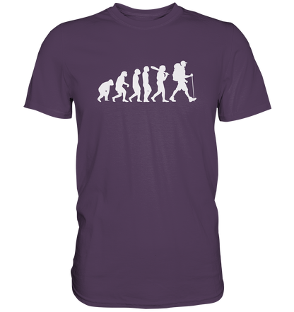 Wanderer - Die Evolution des Menschen - Premium unisex Shirt