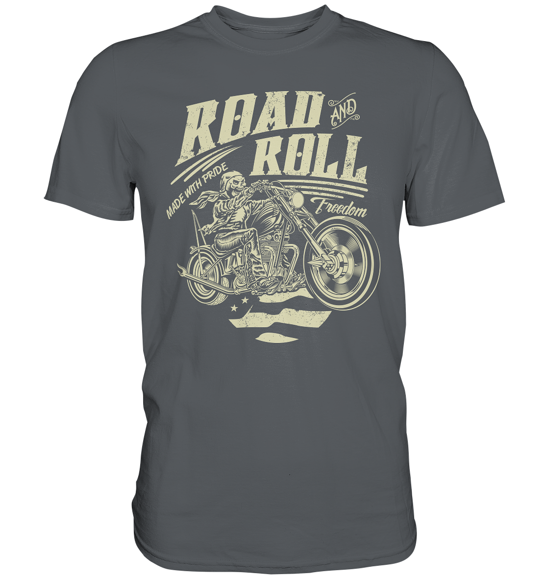 Road and roll, made with pride - Premium unisex Shirt