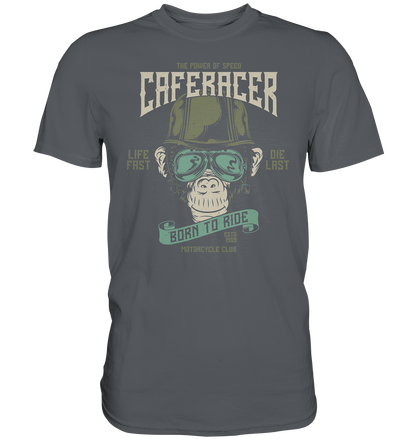 Affenkopf "Born to ride caferacer" - Premium unisex Shirt