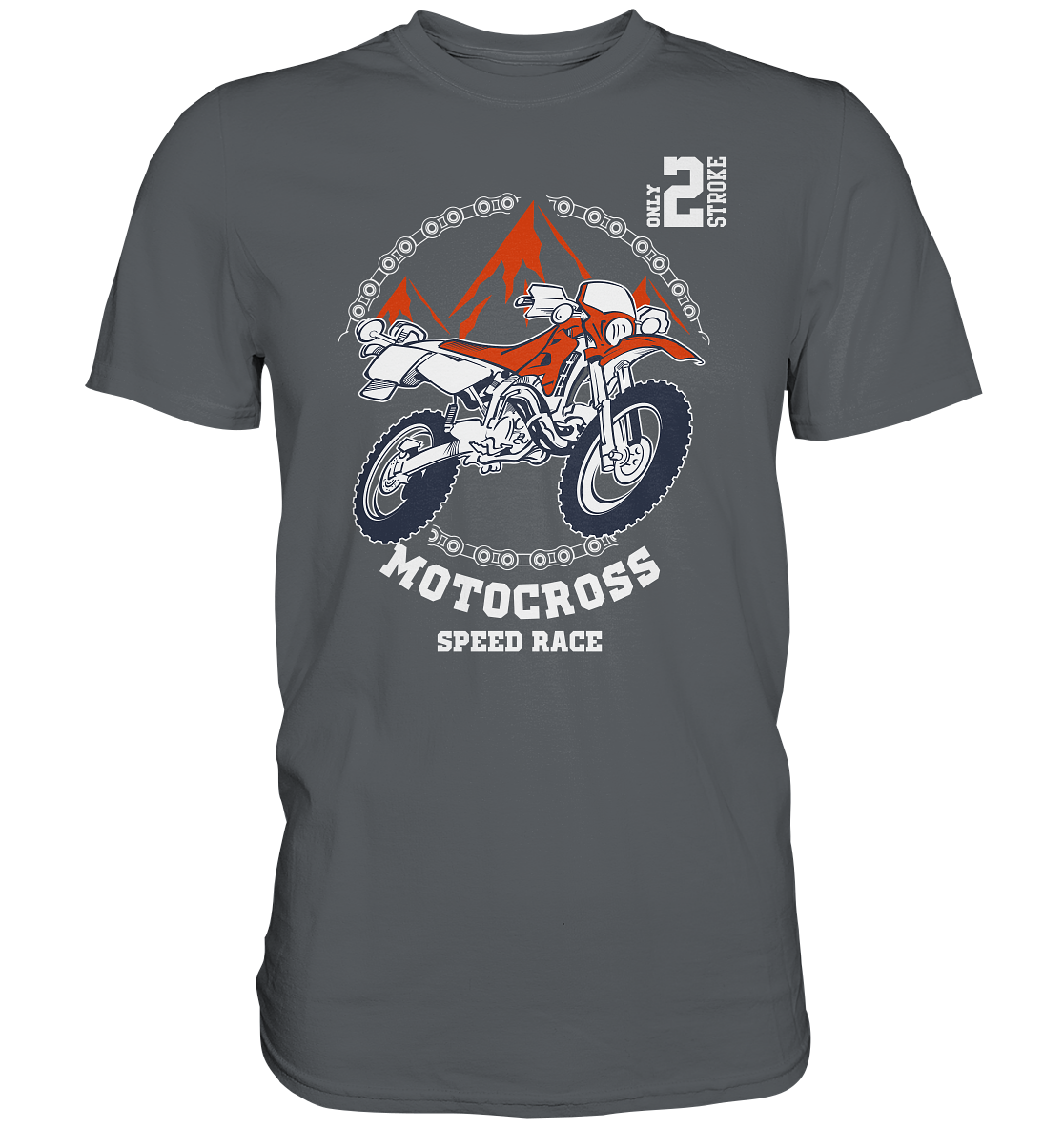 Motocross speedrace für die Schotterfans - Premium unisex Shirt