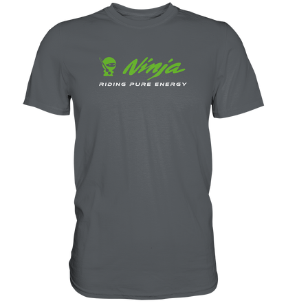 Ninja - riding pure energy - dunkle Shirtfarben  - Premium unisex Shirt