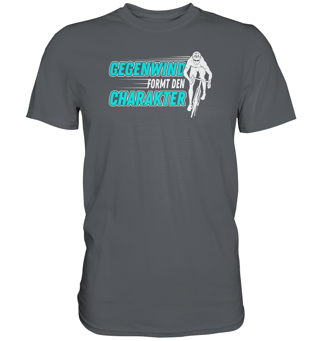 Gegenwind formt den Charakter - Premium unisex Shirt für Biker