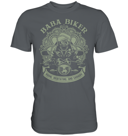 Baba Biker Motiv - Samadhi und Biken, Premium unisex Shirt