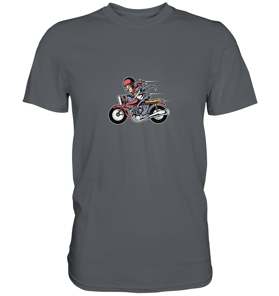 Caferacer Cartoon - Premium Unisex Shirt - mehrere Farben