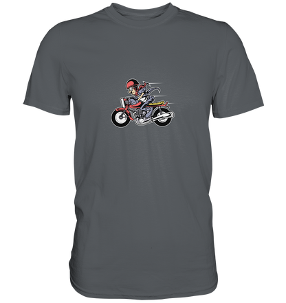 Caferacer Cartoon - Premium Unisex Shirt - mehrere Farben
