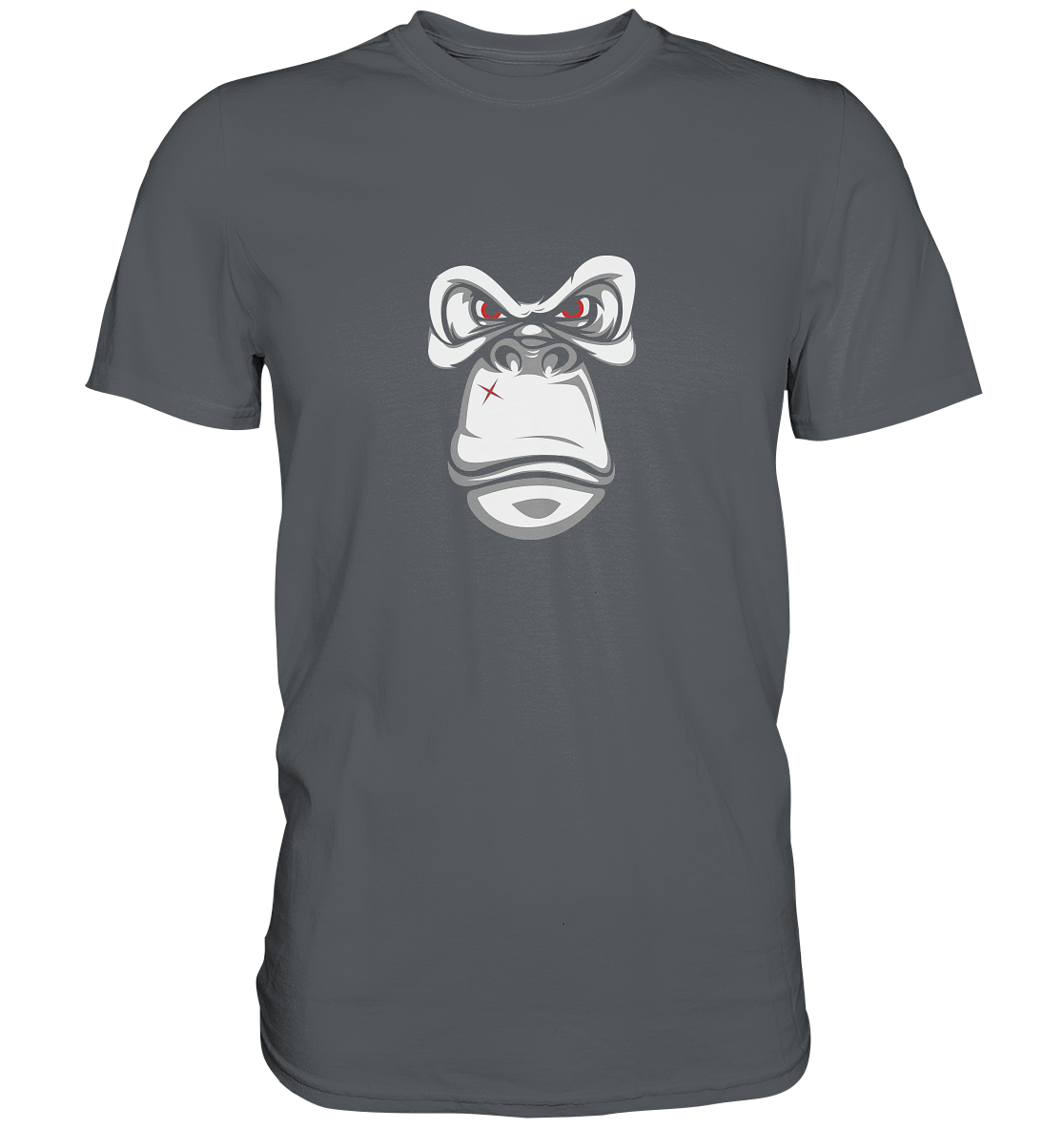 Motiv: Angry  Gorilla - Unisex Premium Shirt - mehrere Farben