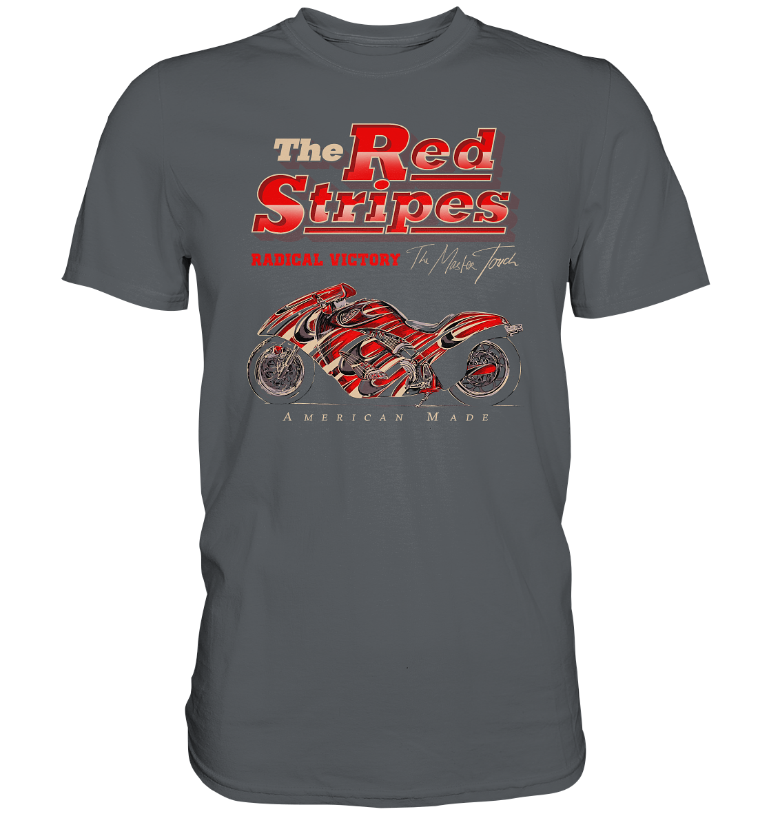 The red stripes, american style - Premium unisex Shirt