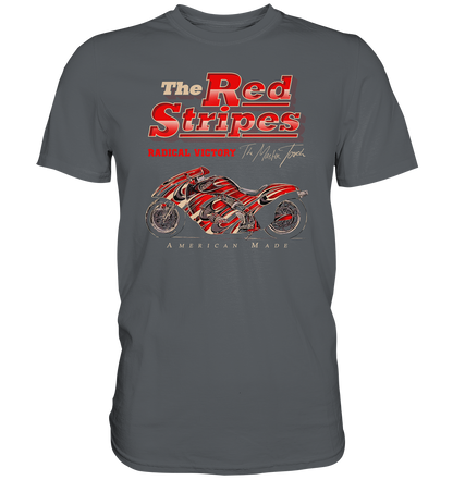 The red stripes, american style - Premium unisex Shirt