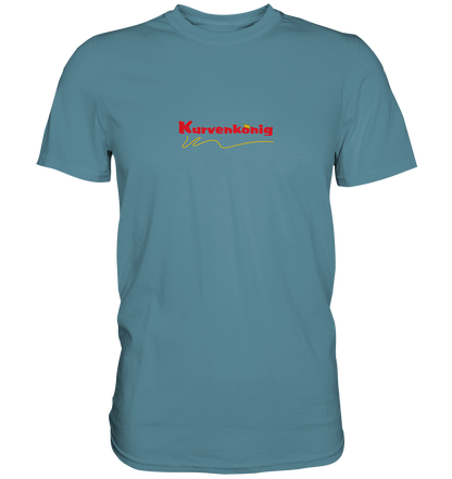 Kurvenkönig Logo rot - Premum Unisex Shirt - mehrere Farben