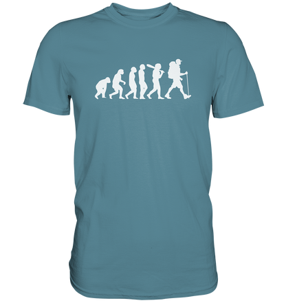 Wanderer - Die Evolution des Menschen - Premium unisex Shirt