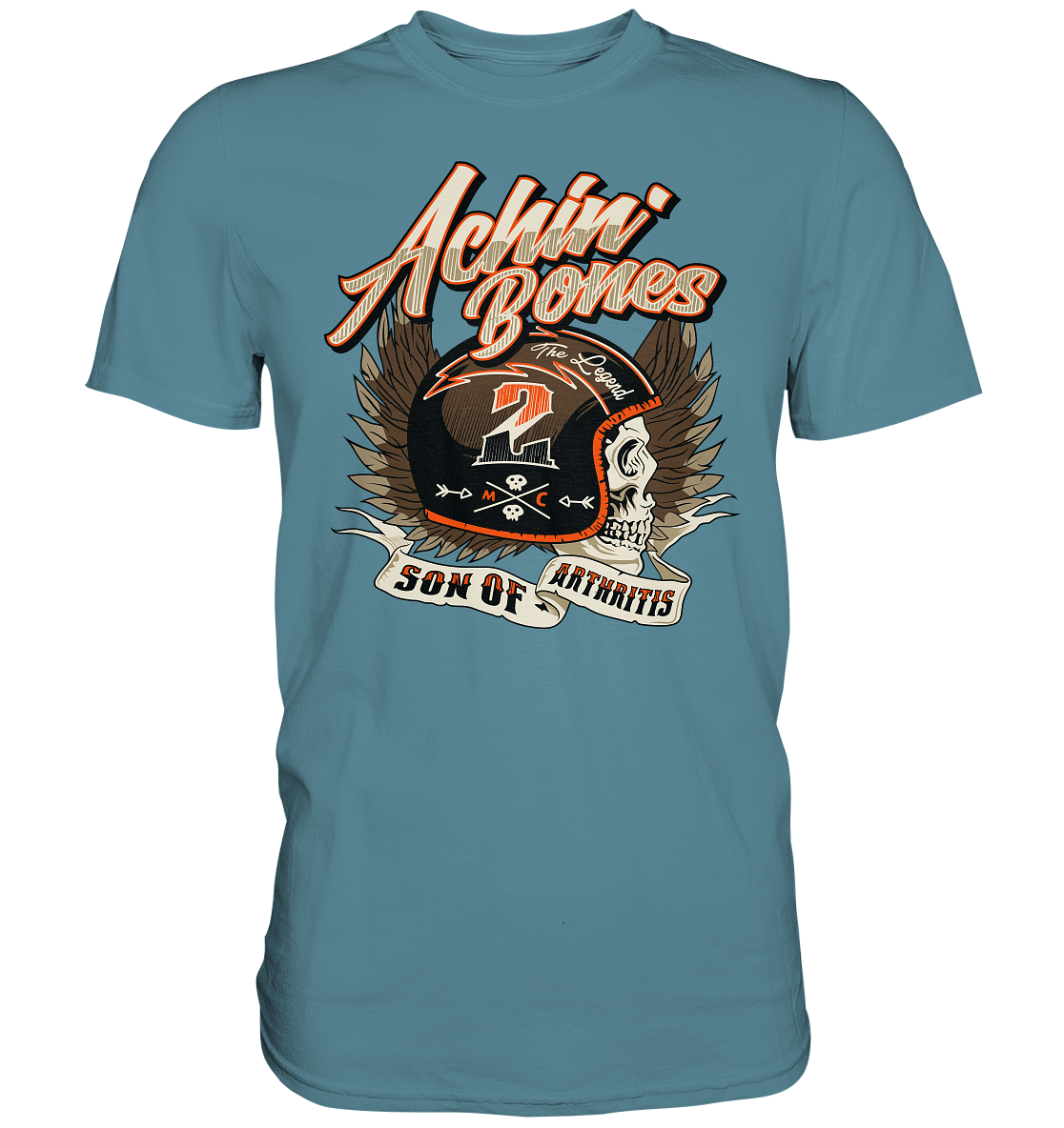 Sons of Arthritis - Achin Bones - Premium Shirt unisex shirt - Motiv Vorderseite.