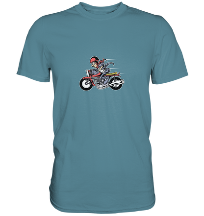 Caferacer Cartoon - Premium Unisex Shirt - mehrere Farben