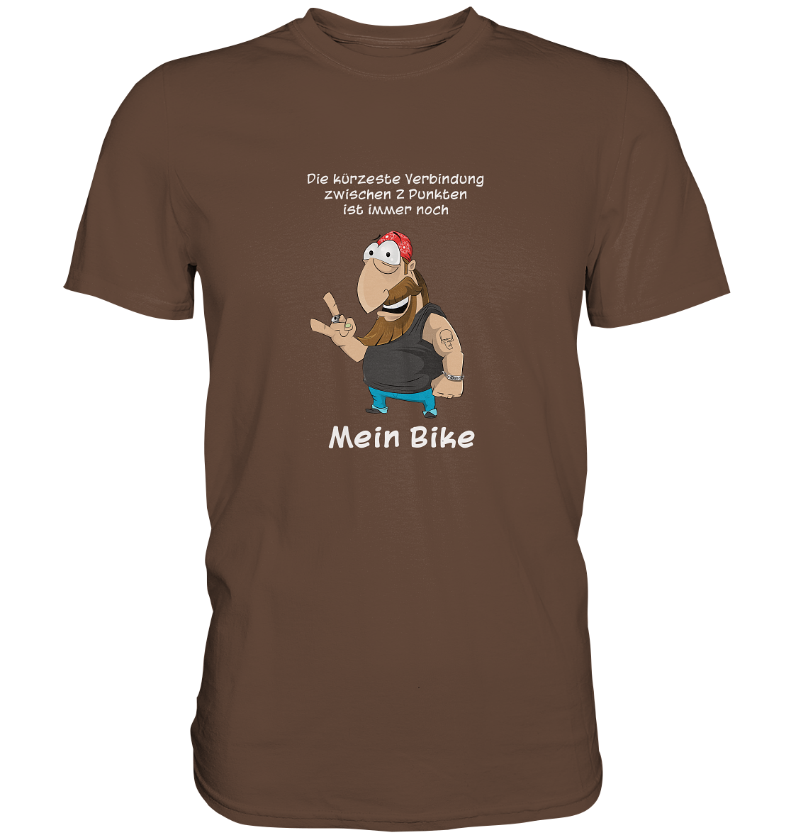 Die kürzeste Verbindung zwischen ... - Premium Unisex Shirt - mehrere Farben