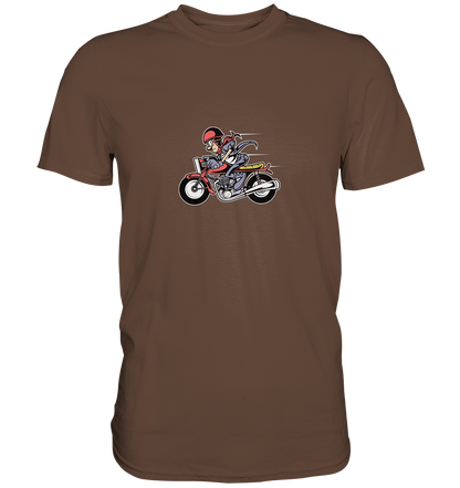 Caferacer Cartoon - Premium Unisex Shirt - mehrere Farben