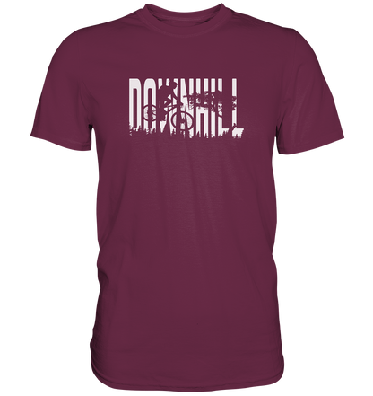 Downhill Motiv einfarbig - Premium unisex Shirt