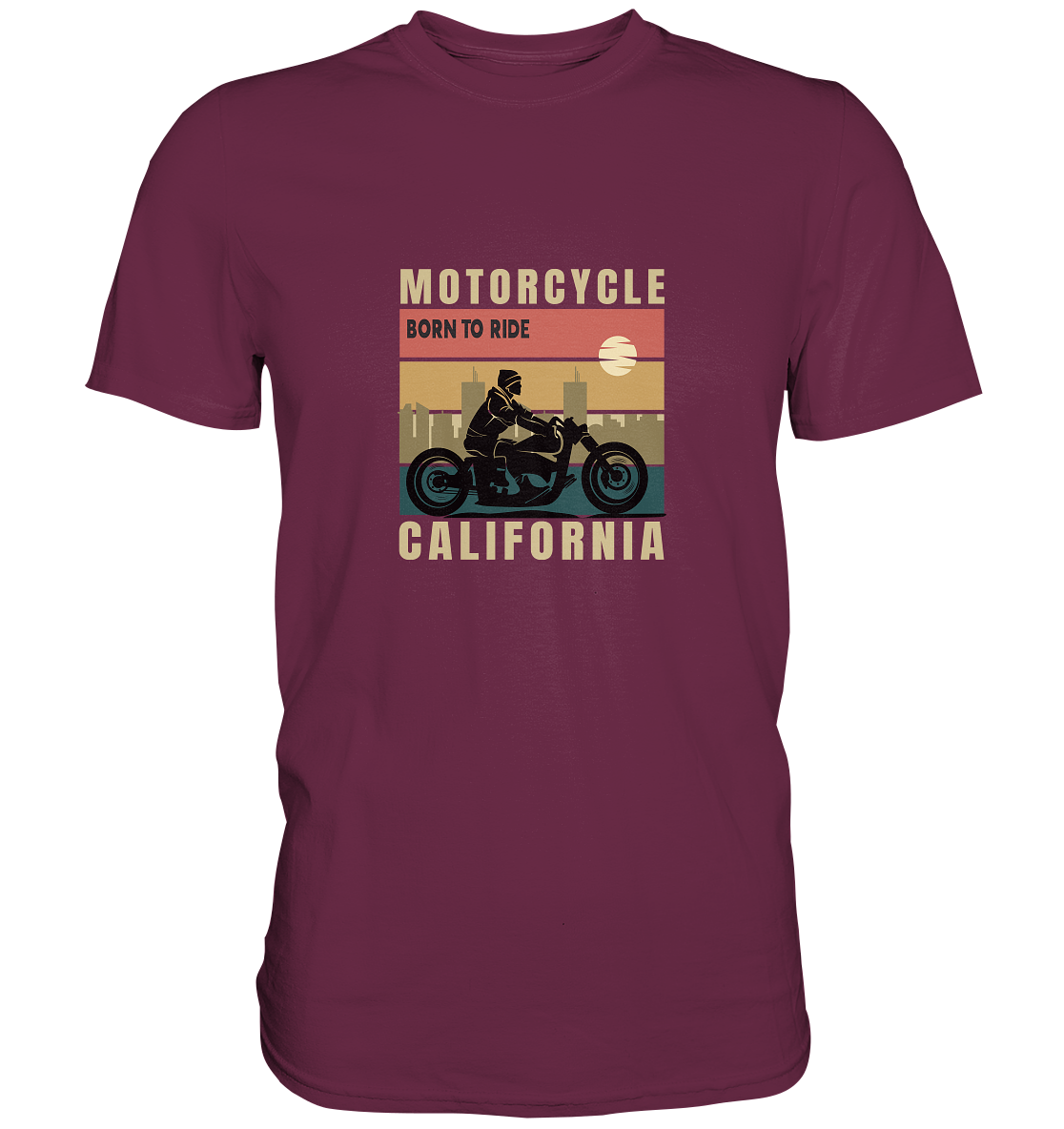 Motorcycle California - Born to ride - Premium Unisex Shirt