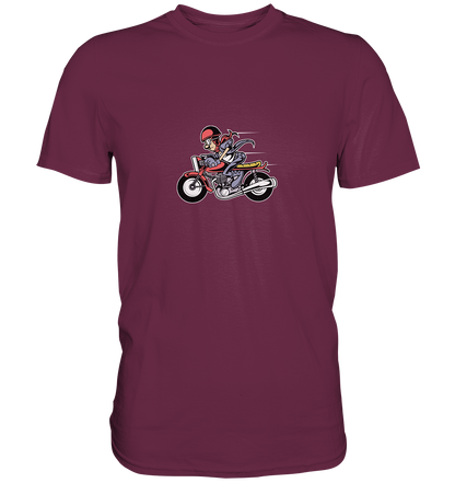 Caferacer Cartoon - Premium Unisex Shirt - mehrere Farben