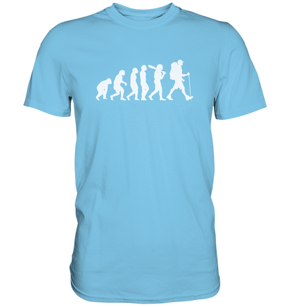 Wanderer - Die Evolution des Menschen - Premium unisex Shirt