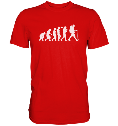 Wanderer - Die Evolution des Menschen - Premium unisex Shirt