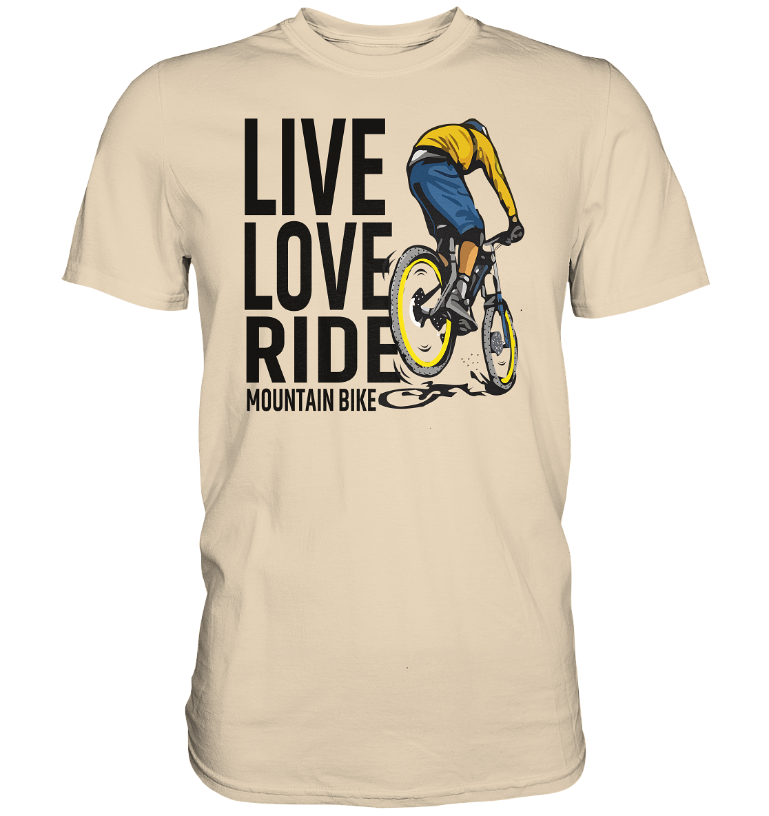 Live Love Ride Mountain-Bike - Premium unisex Shirt