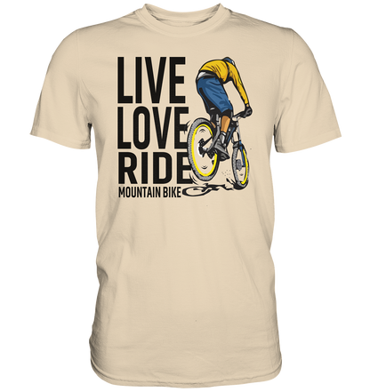 Live Love Ride Mountain-Bike - Premium unisex Shirt