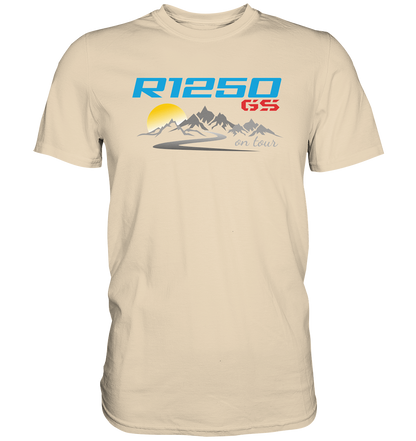 Berge, Kurven und die R1250GS - Premium unisex Shirt