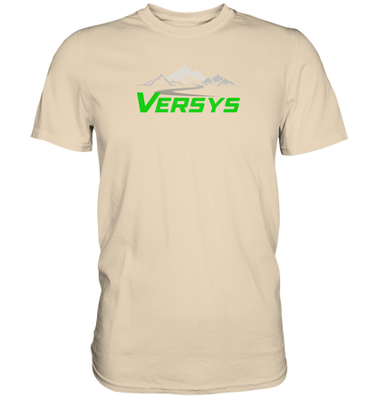 Versys mit Tourenlandschaft - helle shirts - Premium unisex Shirt