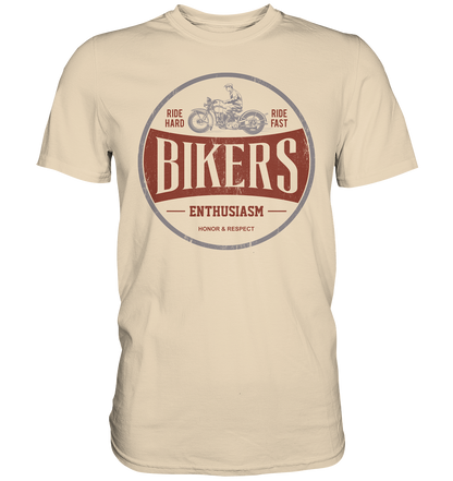 Oldschool ride hard ride fast - Premium unisex Shirt