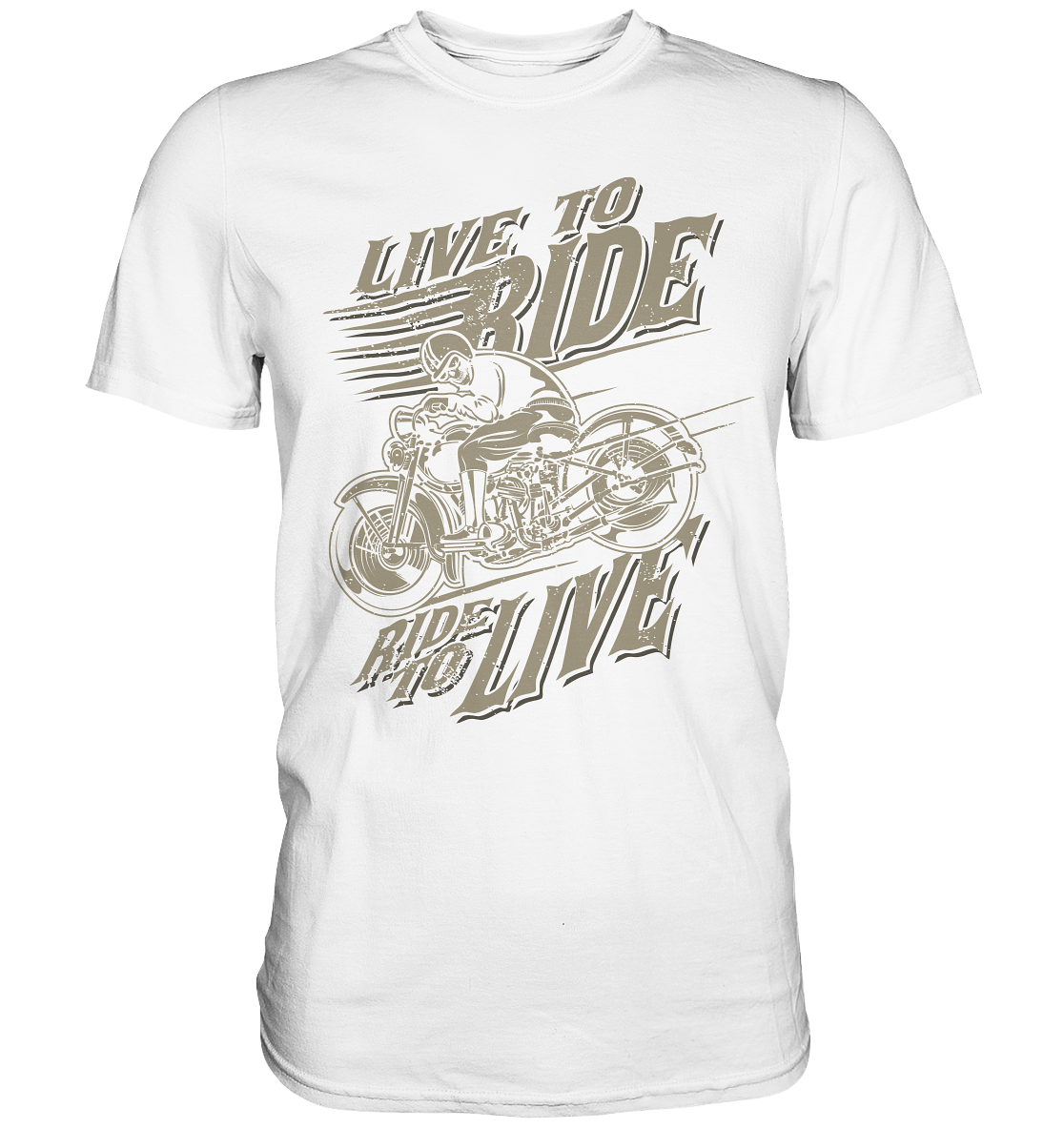 Live to ride, ride to live (vintage) - Premium unisex Shirt