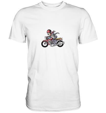 Caferacer Cartoon - Premium Unisex Shirt - mehrere Farben