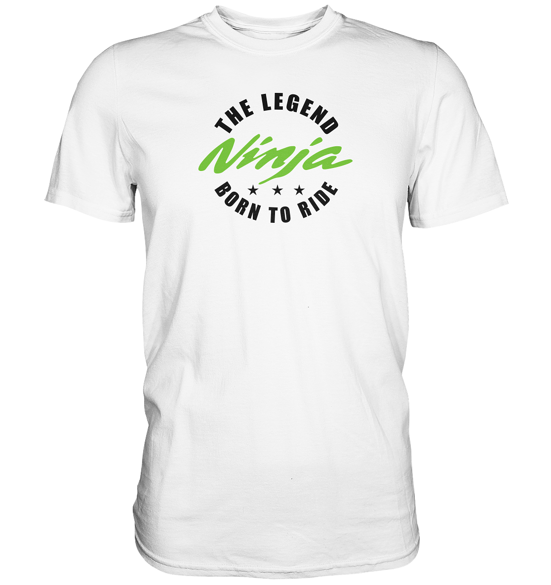Ninja - the legend, born to ride - helle Shirtfarben  - Premium unisex Shirt