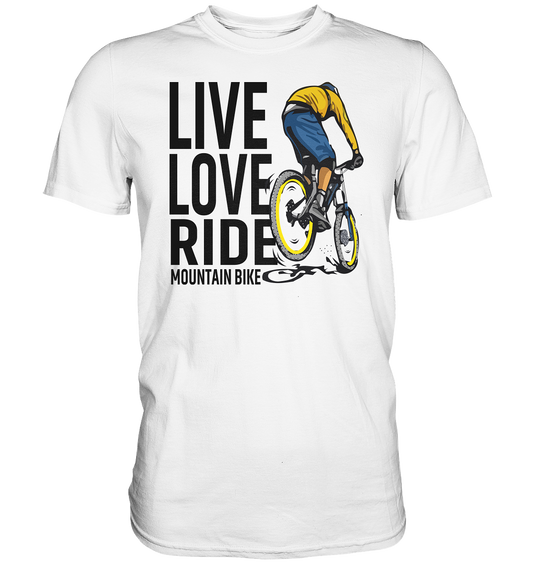 Live Love Ride Mountain-Bike - Premium unisex Shirt