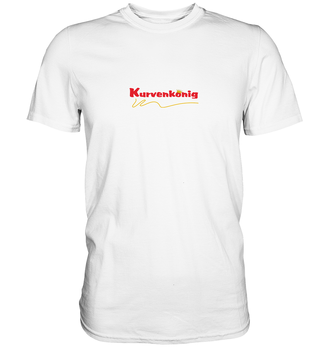Kurvenkönig Logo rot - Premum Unisex Shirt - mehrere Farben