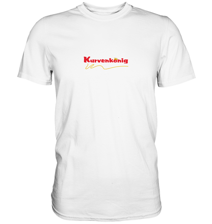 Kurvenkönig Logo rot - Premum Unisex Shirt - mehrere Farben