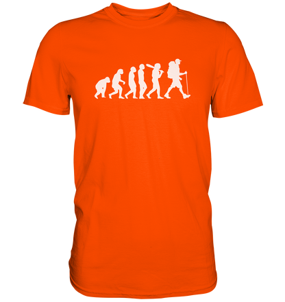 Wanderer - Die Evolution des Menschen - Premium unisex Shirt
