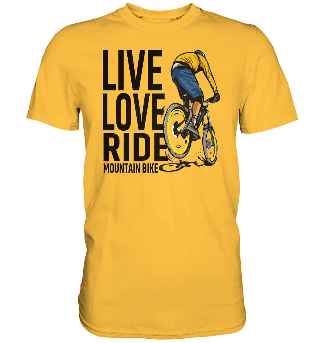 Live Love Ride Mountain-Bike - Premium unisex Shirt