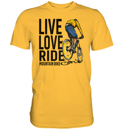 Live Love Ride Mountain-Bike - Premium unisex Shirt